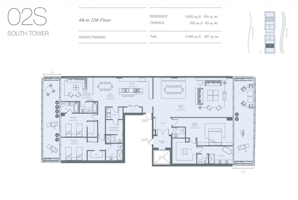 Oceana Key Biscayne Floor Plans AMG Realty