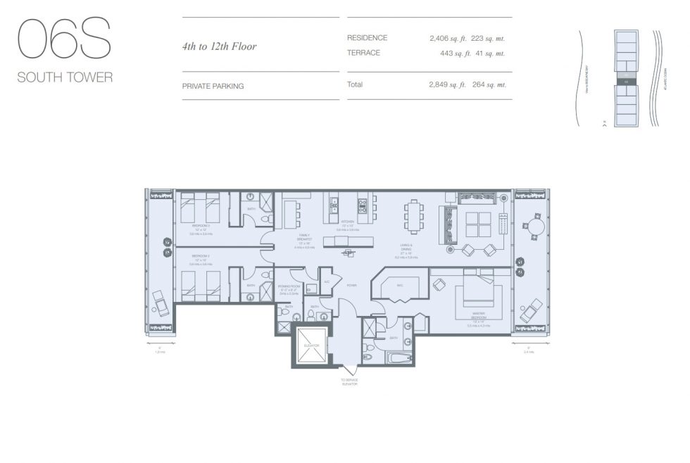 Oceana Key Biscayne Floor Plans