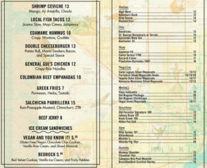 Broken Shaker Menu