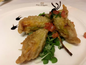 Mascarpone Stuffed Zucchini Flowers