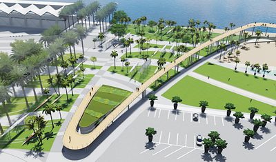 New designs of park surrounding Miami Marine Stadium