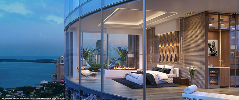 Paramount Miami Penthouse features a deck big enough for a flying taxi